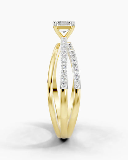 Asscher Crystal Women Ring