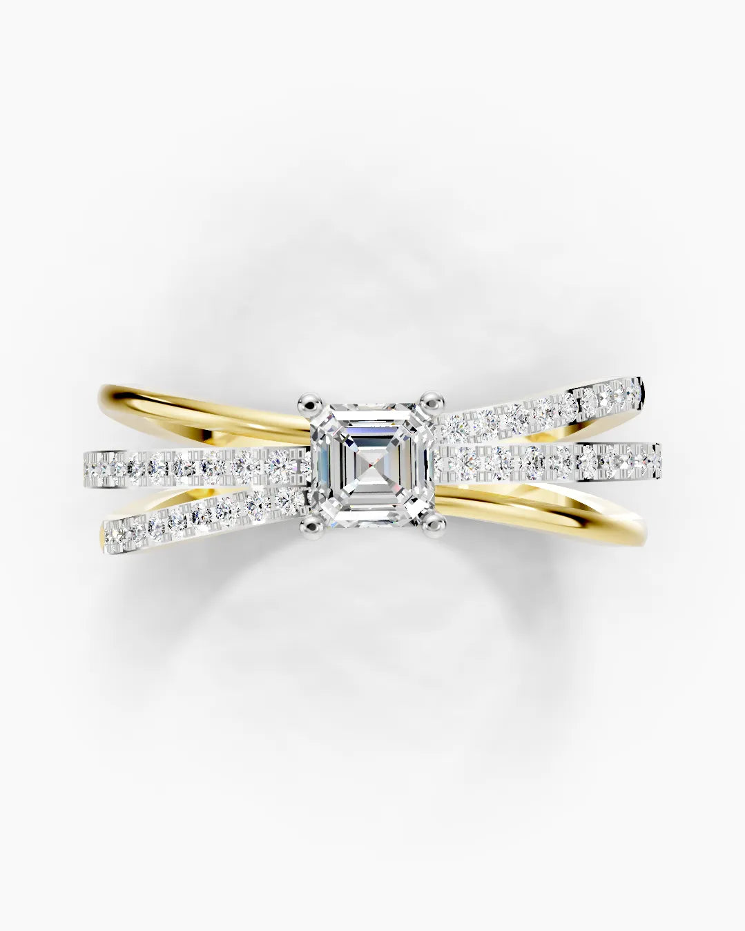 Asscher Crystal Women Ring