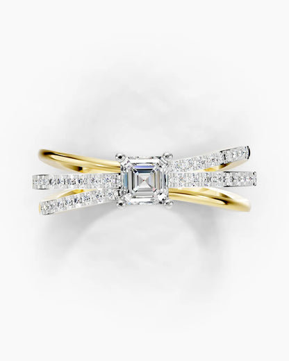 Asscher Crystal Women Ring