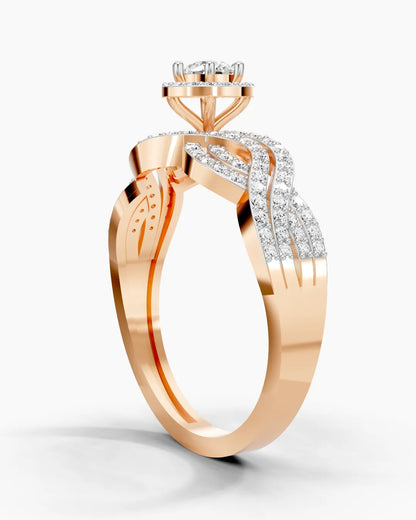 Twisted Loop Women Ring