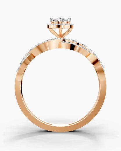 Twisted Loop Women Ring