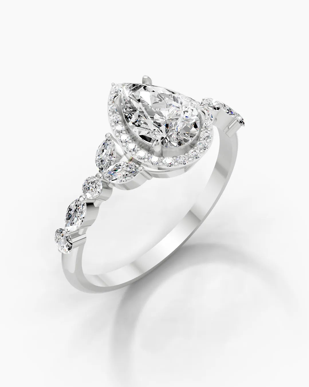 Pear Spark Signature Women Ring