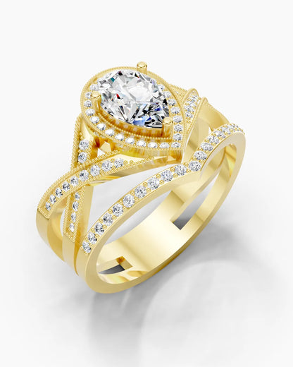 Pear Shine Delicate Women Ring