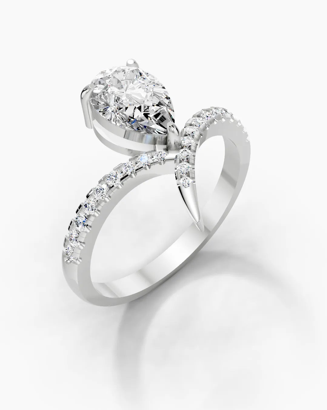 Elegant Pear Women Ring