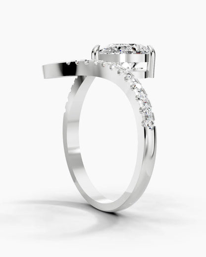 Elegant Pear Women Ring