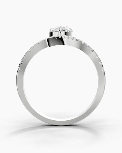 Elegant Pear Women Ring