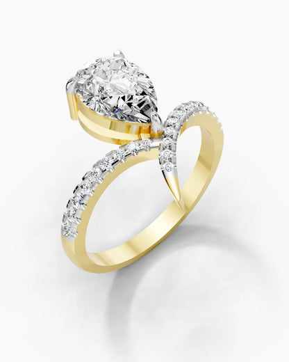 Pear Trail Sparkle Women Ring