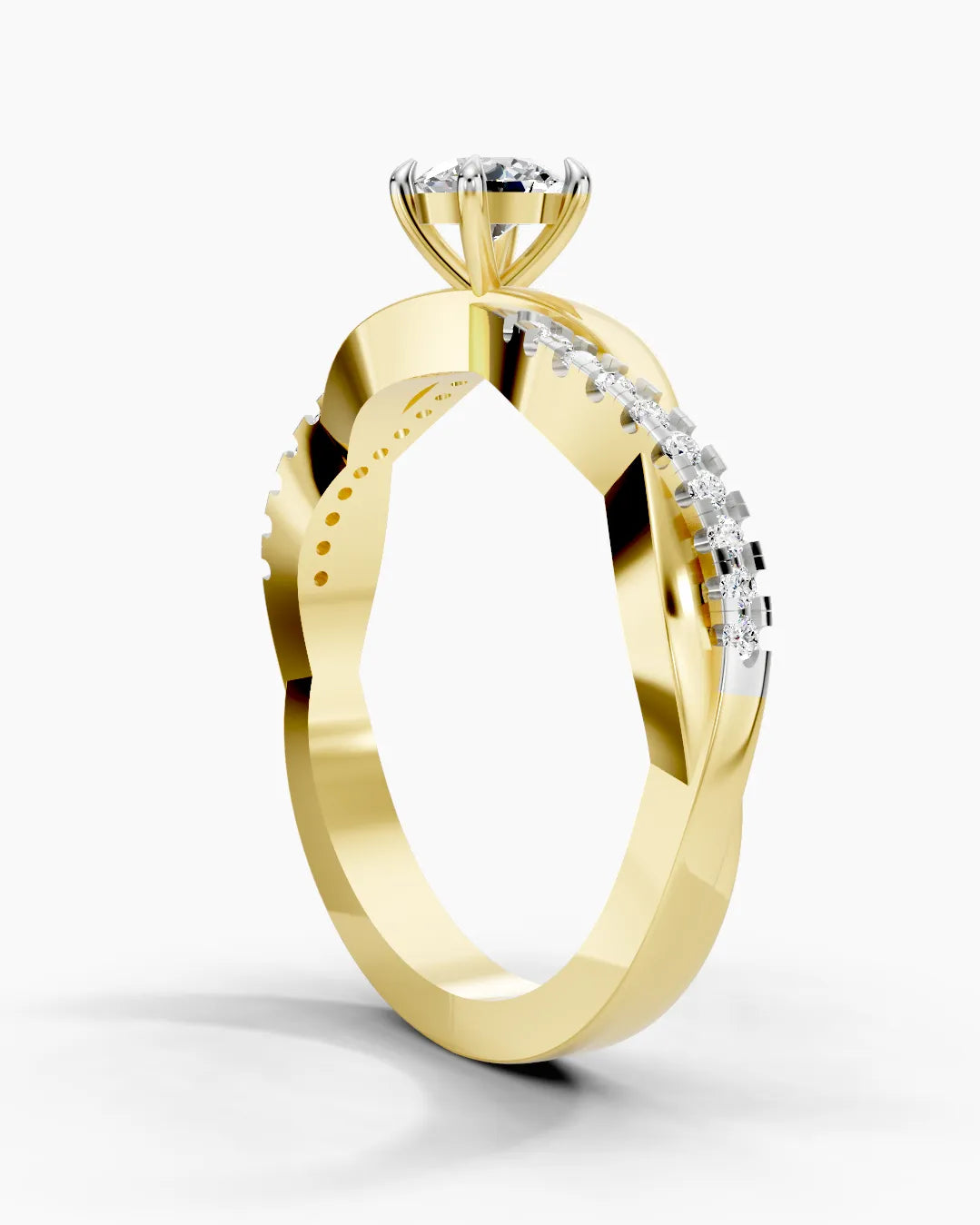 Elegant Twist Women Ring