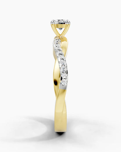 Elegant Twist Women Ring