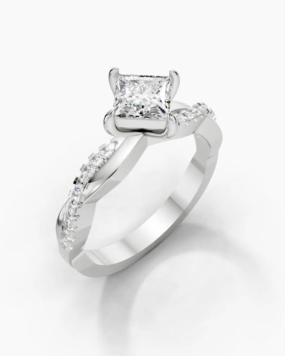 Square Radiant Women Ring