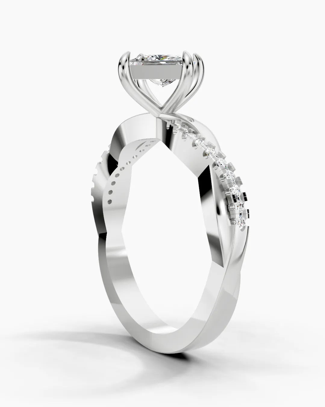 Square Radiant Women Ring