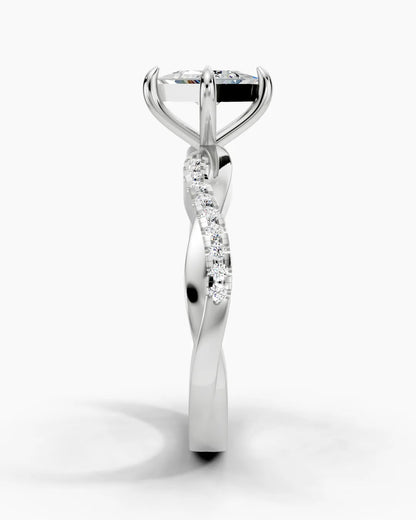 Square Radiant Women Ring