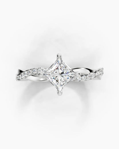 Square Radiant Women Ring