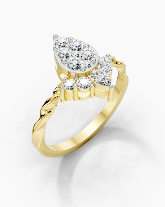 Starlit Pear Women Ring
