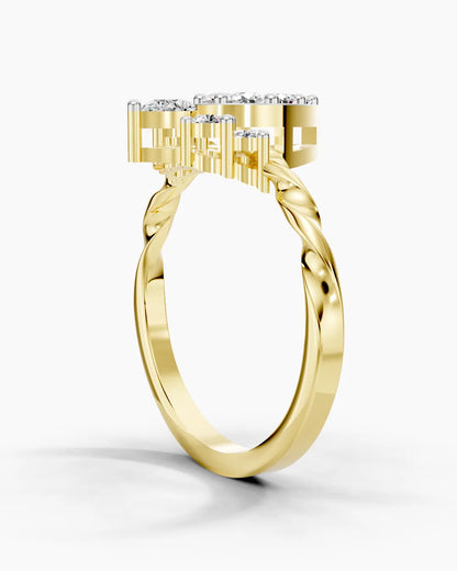 Starlit Pear Women Ring