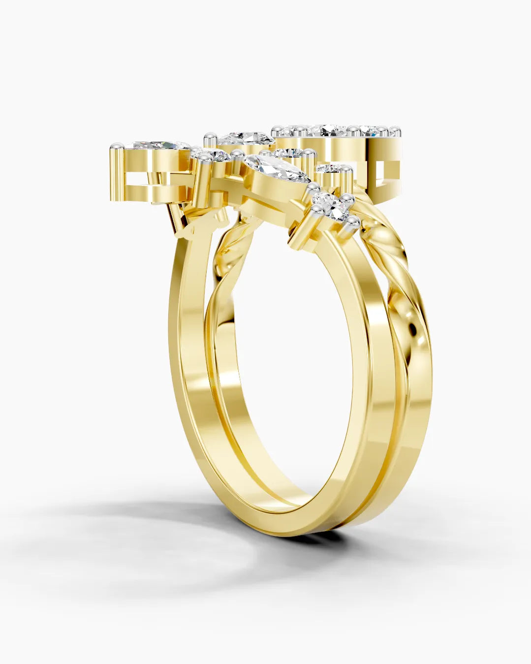 Golden Starlit Women Ring