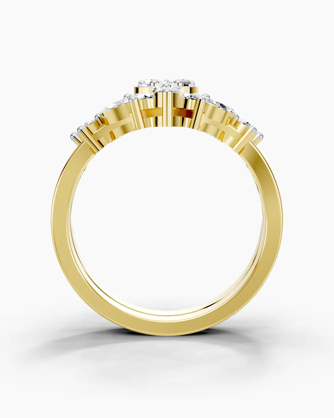 Golden Starlit Women Ring