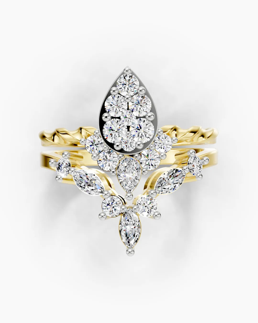 Golden Starlit Women Ring