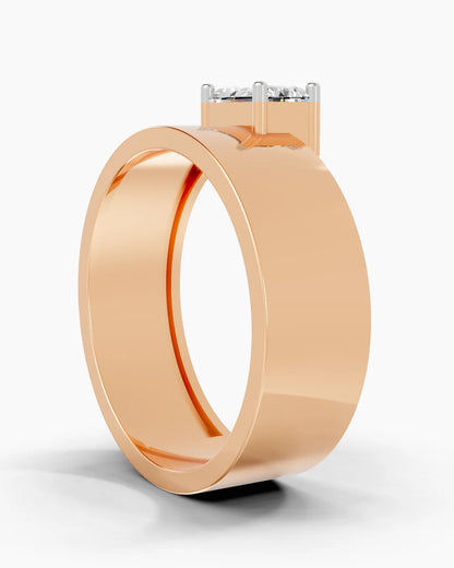 Starlit Emerald Men Ring