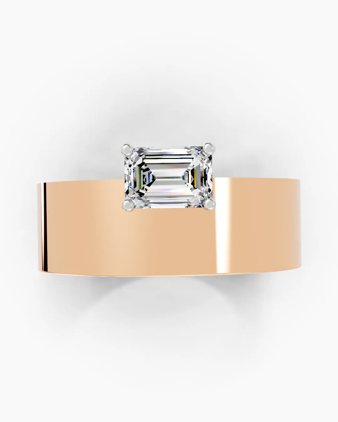 Starlit Emerald Men Ring