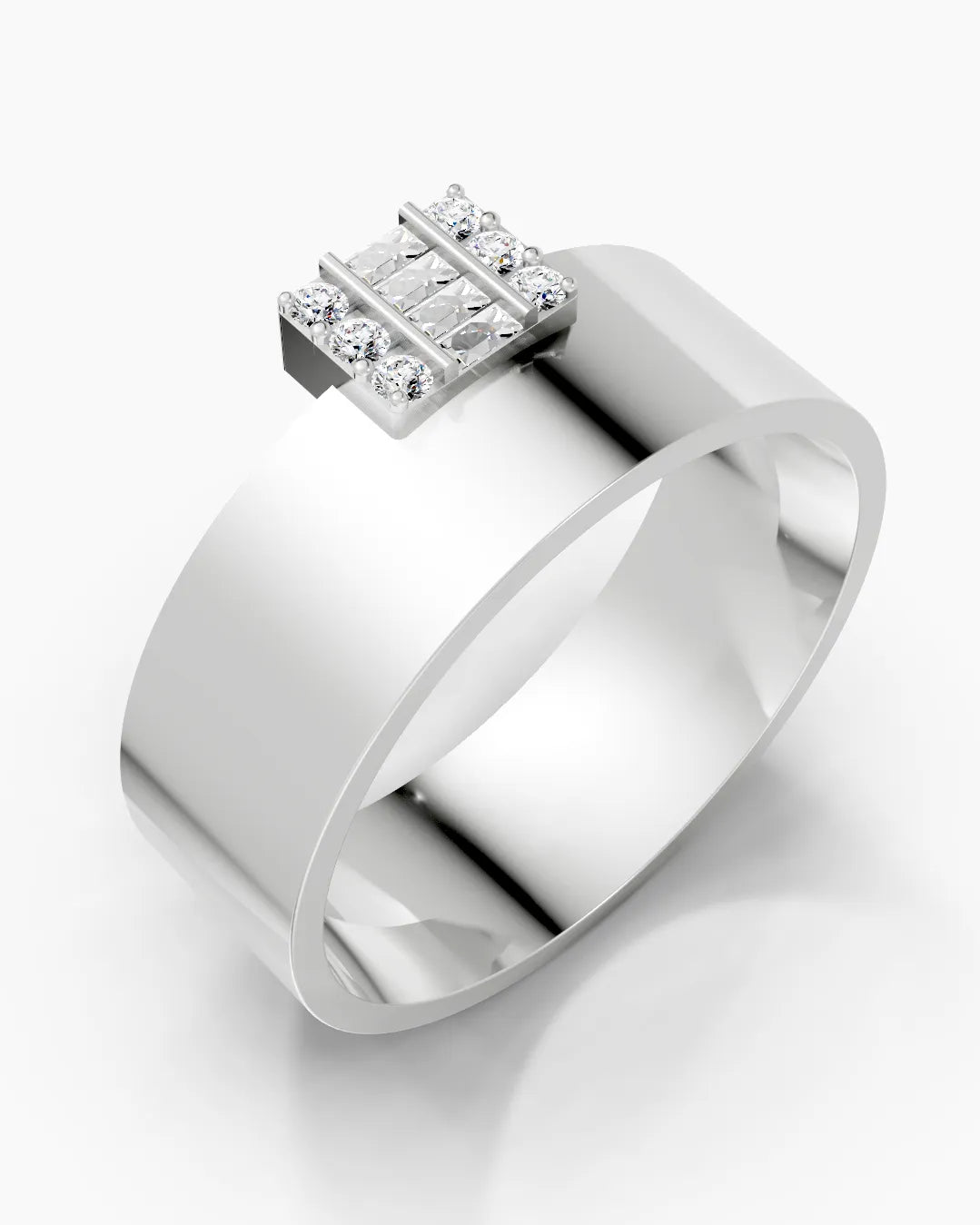 Baguette Gleam Men Ring