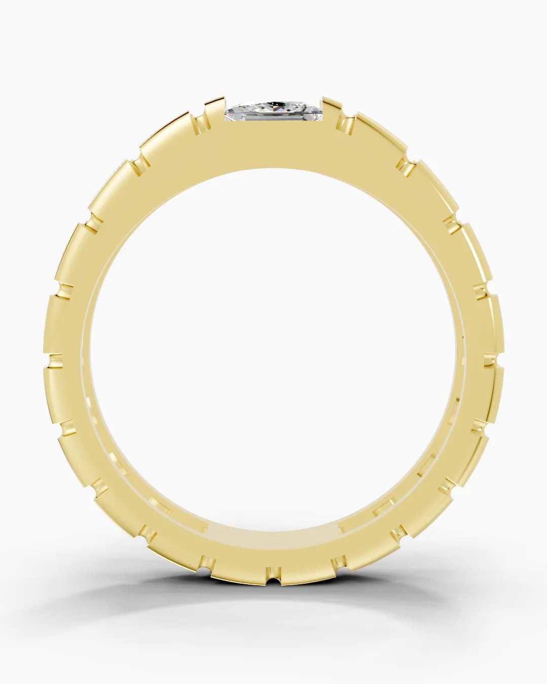 Crystal Pillar Men Ring
