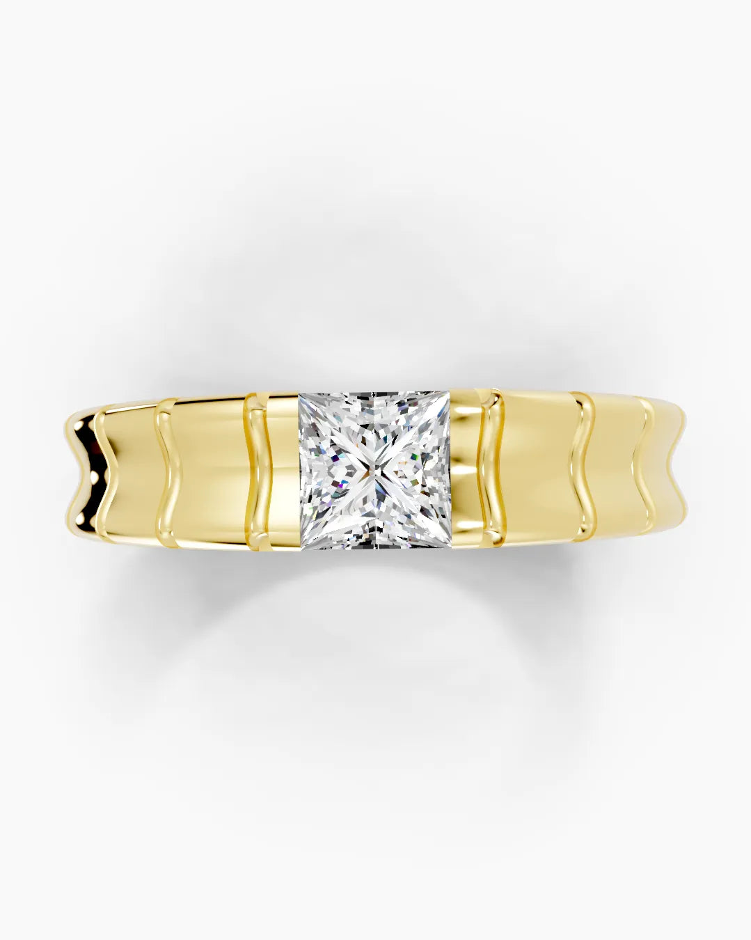 Crystal Pillar Men Ring