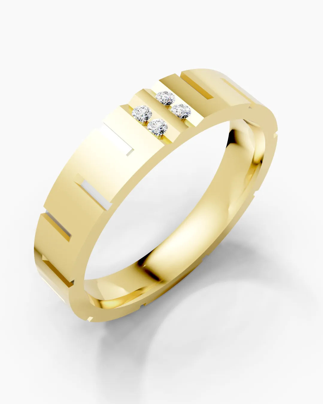 Quad Gleam Men Ring