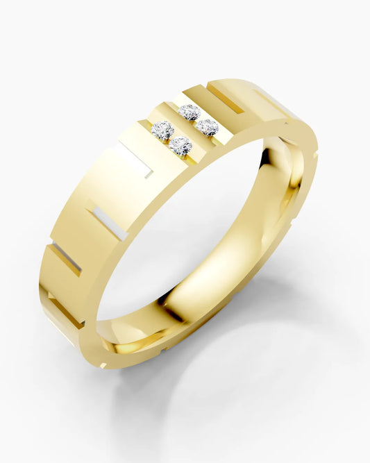 Quad Gleam Men Ring