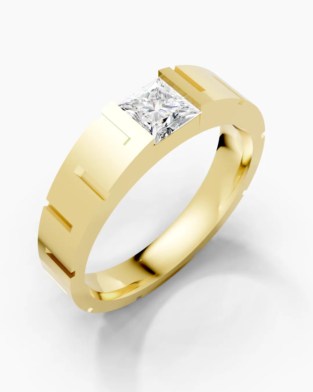 Crystal Solo Men Ring
