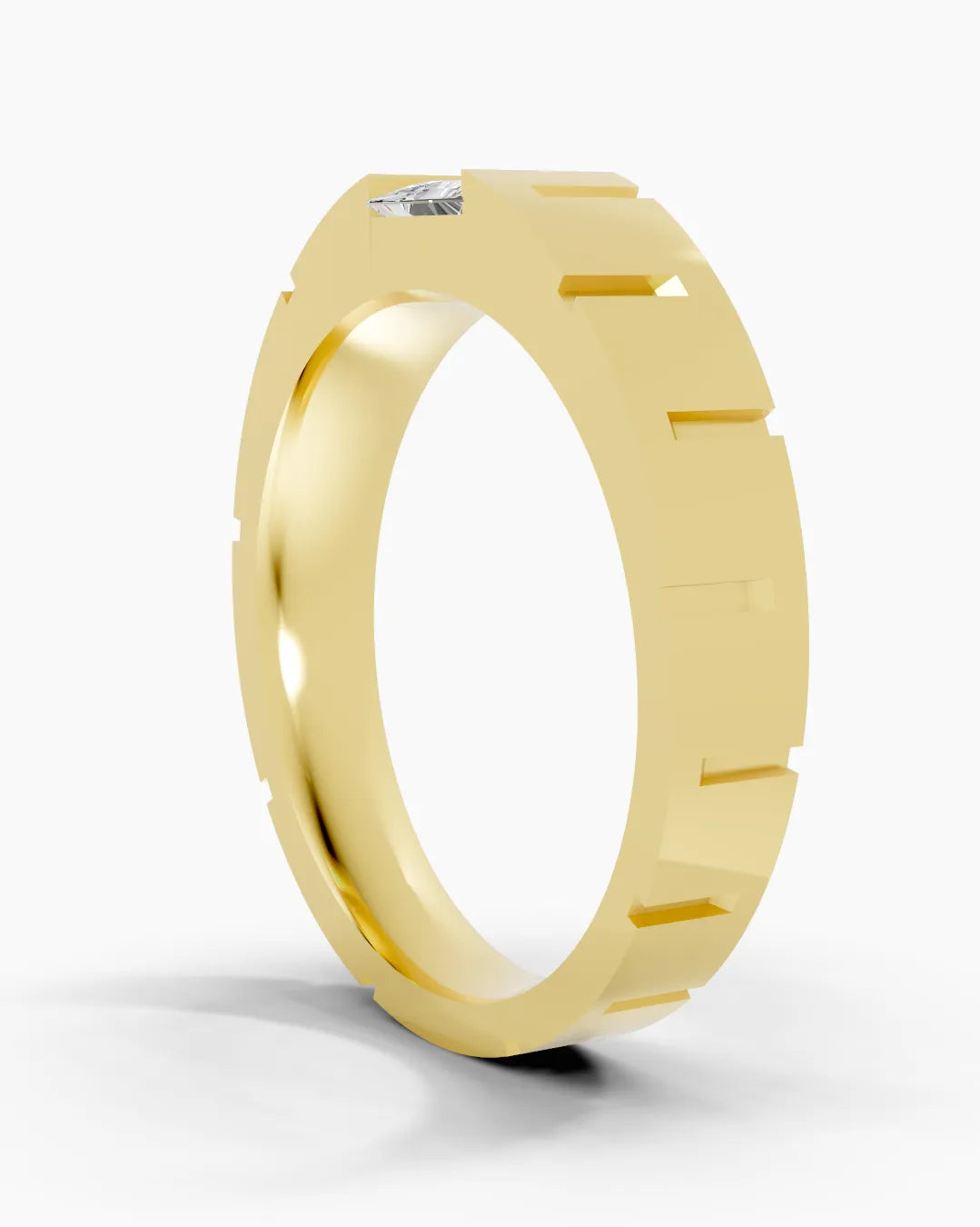 Crystal Solo Men Ring