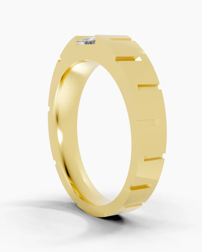 Crystal Solo Men Ring