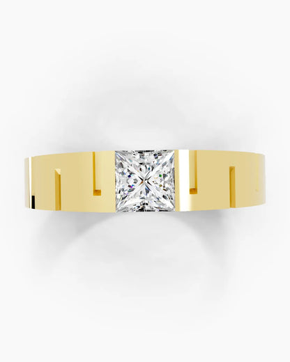 Crystal Solo Men Ring