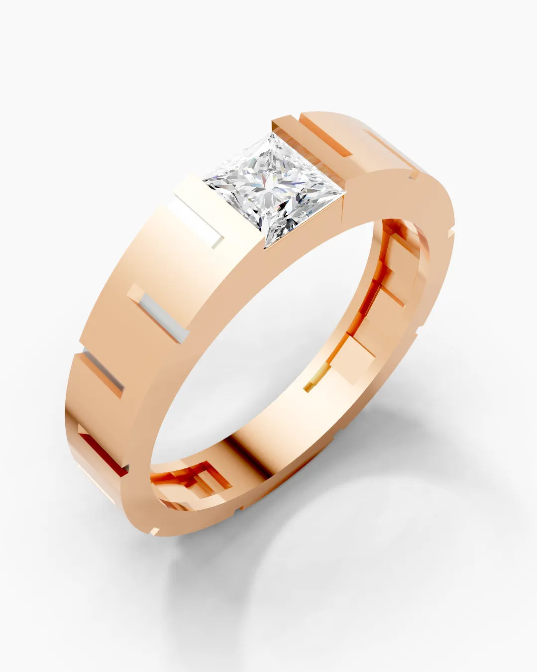 Silver Gleam Men Ring