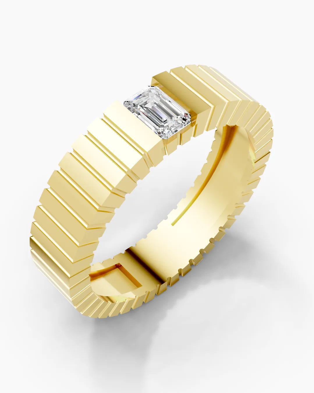 Emerald Strata Men Ring