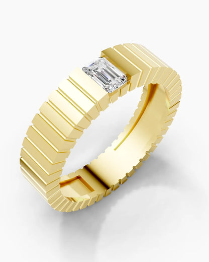 Emerald Strata Men Ring