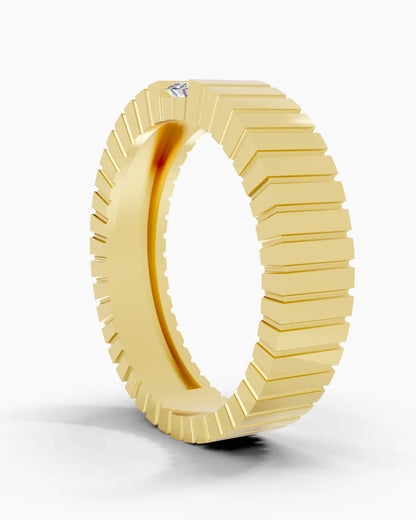 Emerald Strata Men Ring