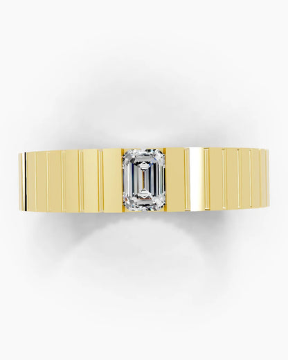 Emerald Strata Men Ring