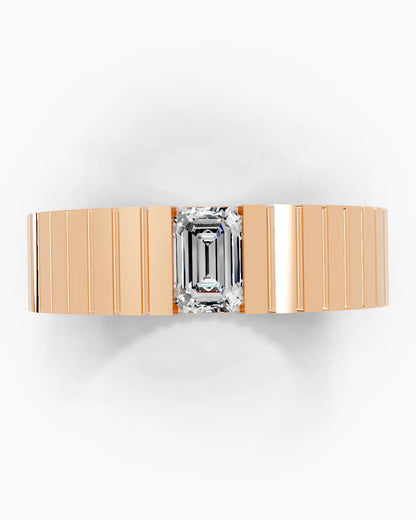 Emerald Linea Men Ring