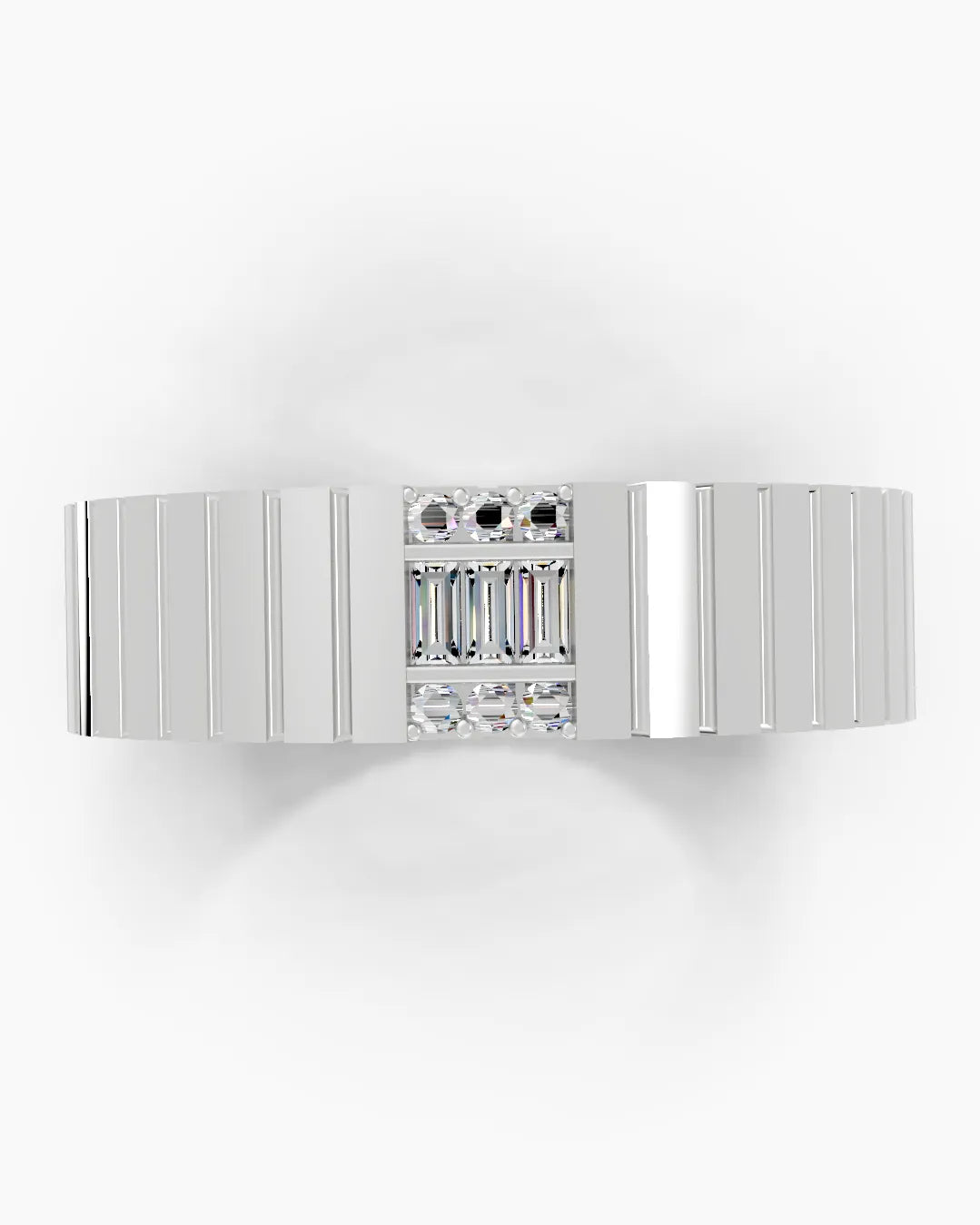 Baguette Array Men Ring