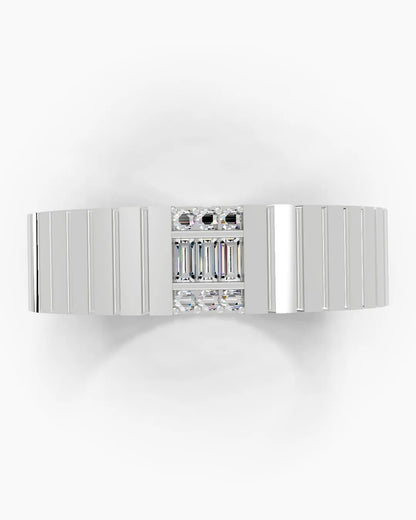 Baguette Array Men Ring