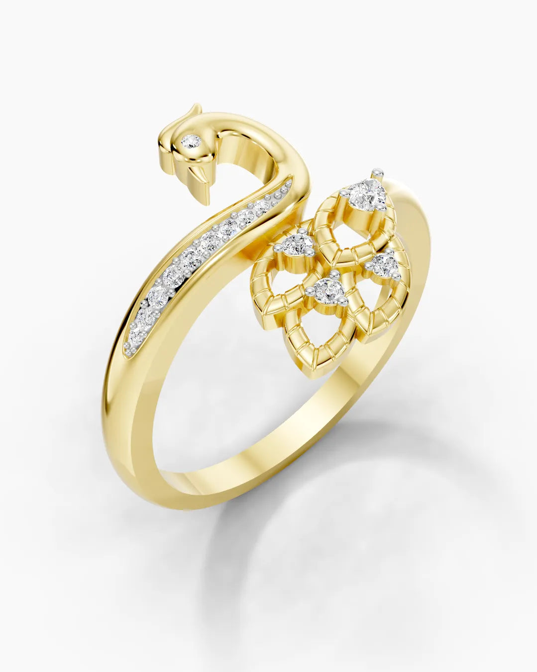 Feathered Whisper Women Ring