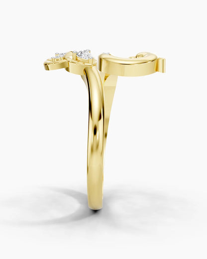 Feathered Whisper Women Ring