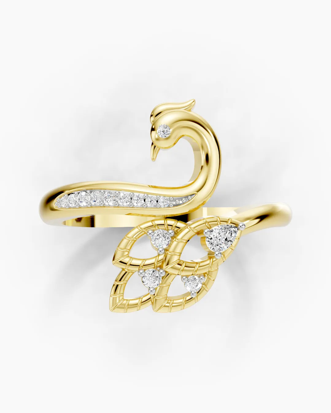 Feathered Whisper Women Ring