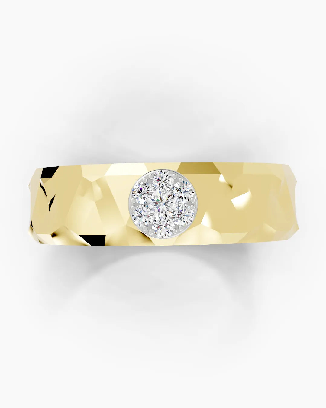 Grid Crest Men Ring