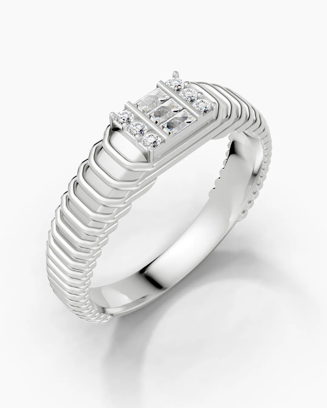 Baguette Horizon Men Ring