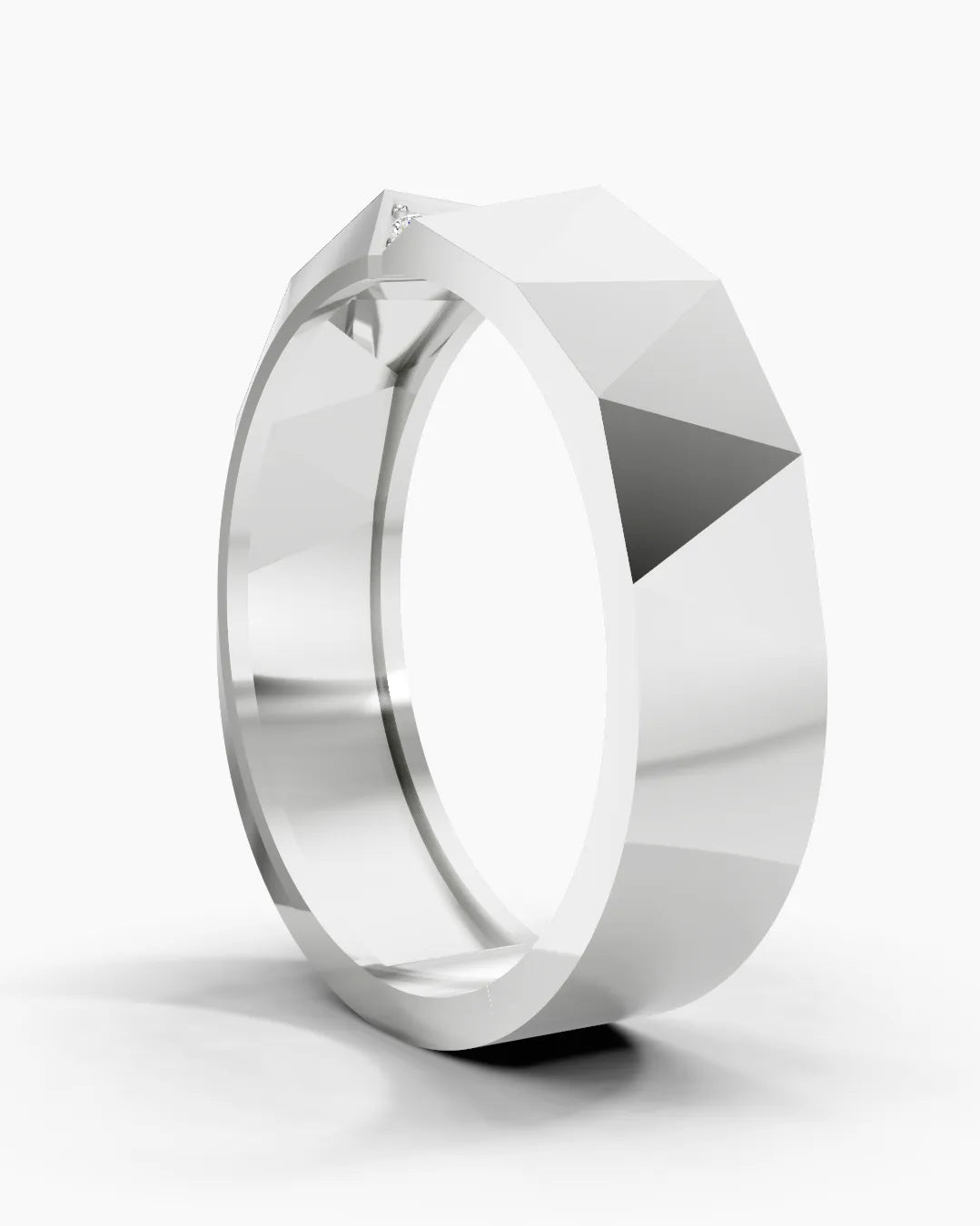 Split Gleam Men Ring