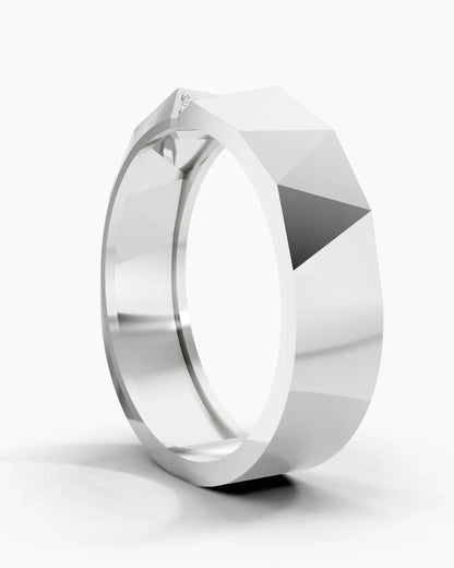 Split Gleam Men Ring