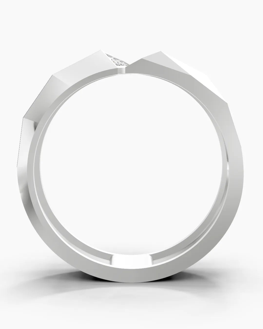 Split Gleam Men Ring