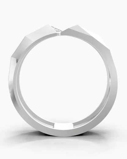 Split Gleam Men Ring